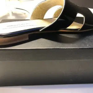 Andrea Carrano Shoes Brand New Patent Leather Hsandalsslides